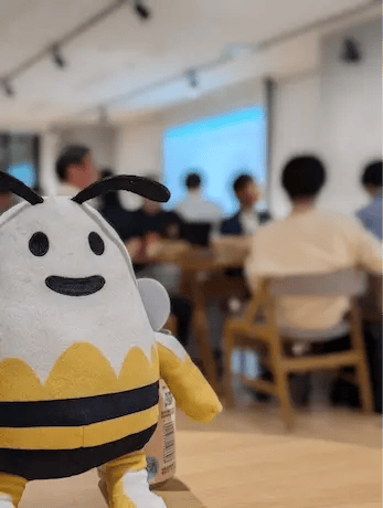 Hattyがお出迎え