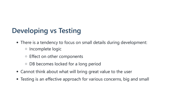 how can we improve the testability 06