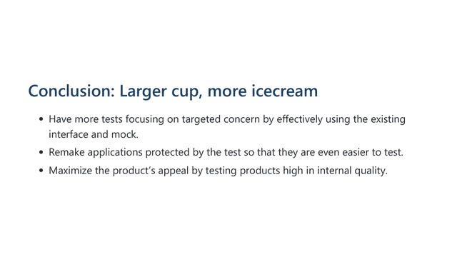 how can we improve the testability 40